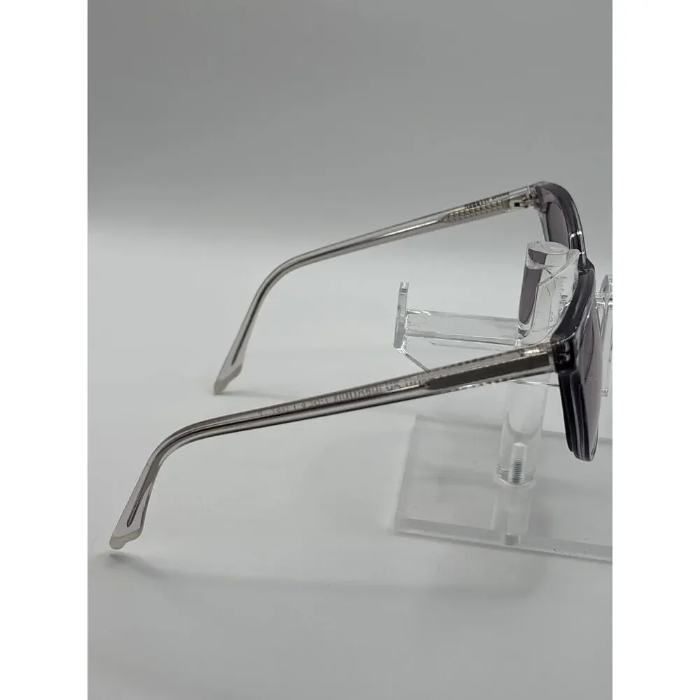 Steve Madden Insomnia Grey Crystal Sunglasses Purple Gradient Lens 55-17-140